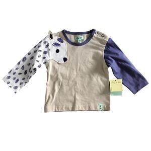 Lilly + Sid Dalmation Sleeve Shirt Size 6-12mo